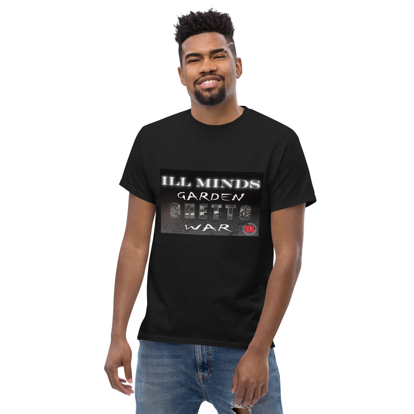 iLL Minds - Garden Ghetto War Men's Classic Tee | 100% Cotton Streetwear | Trendy Urban Fashion | Casual Everyday Shirt