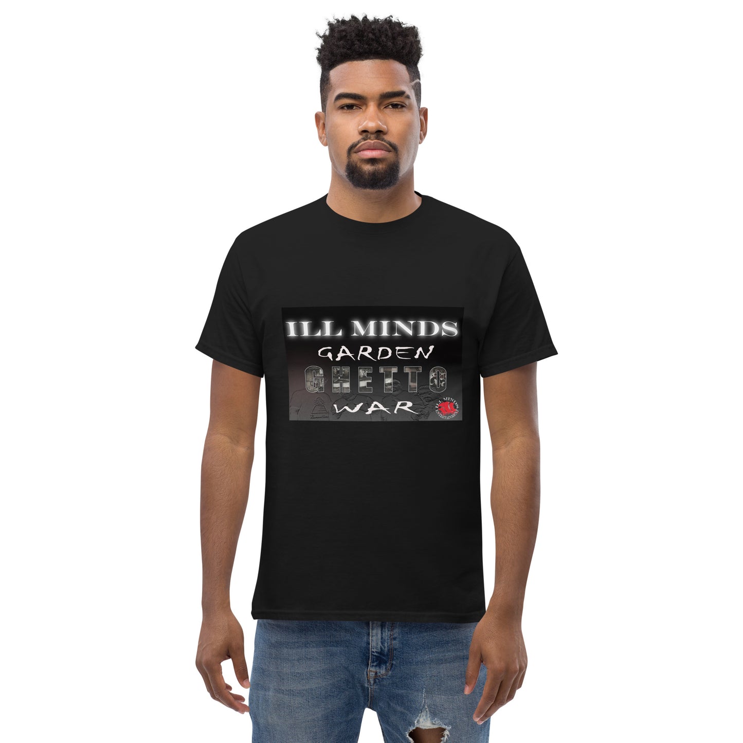 iLL Minds - Garden Ghetto War Men's Classic Tee | 100% Cotton Streetwear | Trendy Urban Fashion | Casual Everyday Shirt