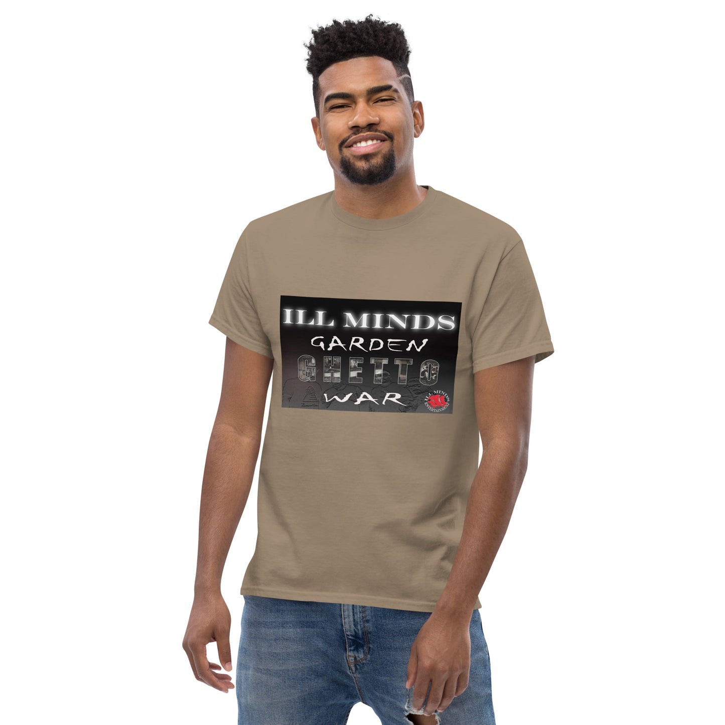 iLL Minds - Garden Ghetto War Men's Classic Tee | 100% Cotton Streetwear | Trendy Urban Fashion | Casual Everyday Shirt