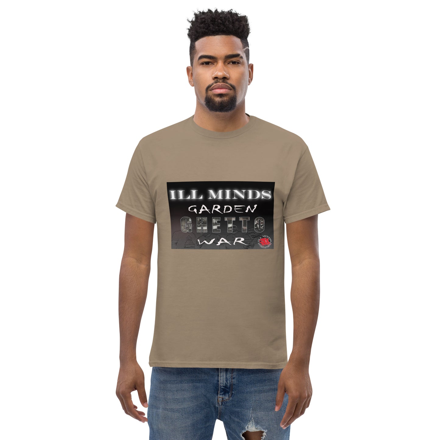 iLL Minds - Garden Ghetto War Men's Classic Tee | 100% Cotton Streetwear | Trendy Urban Fashion | Casual Everyday Shirt