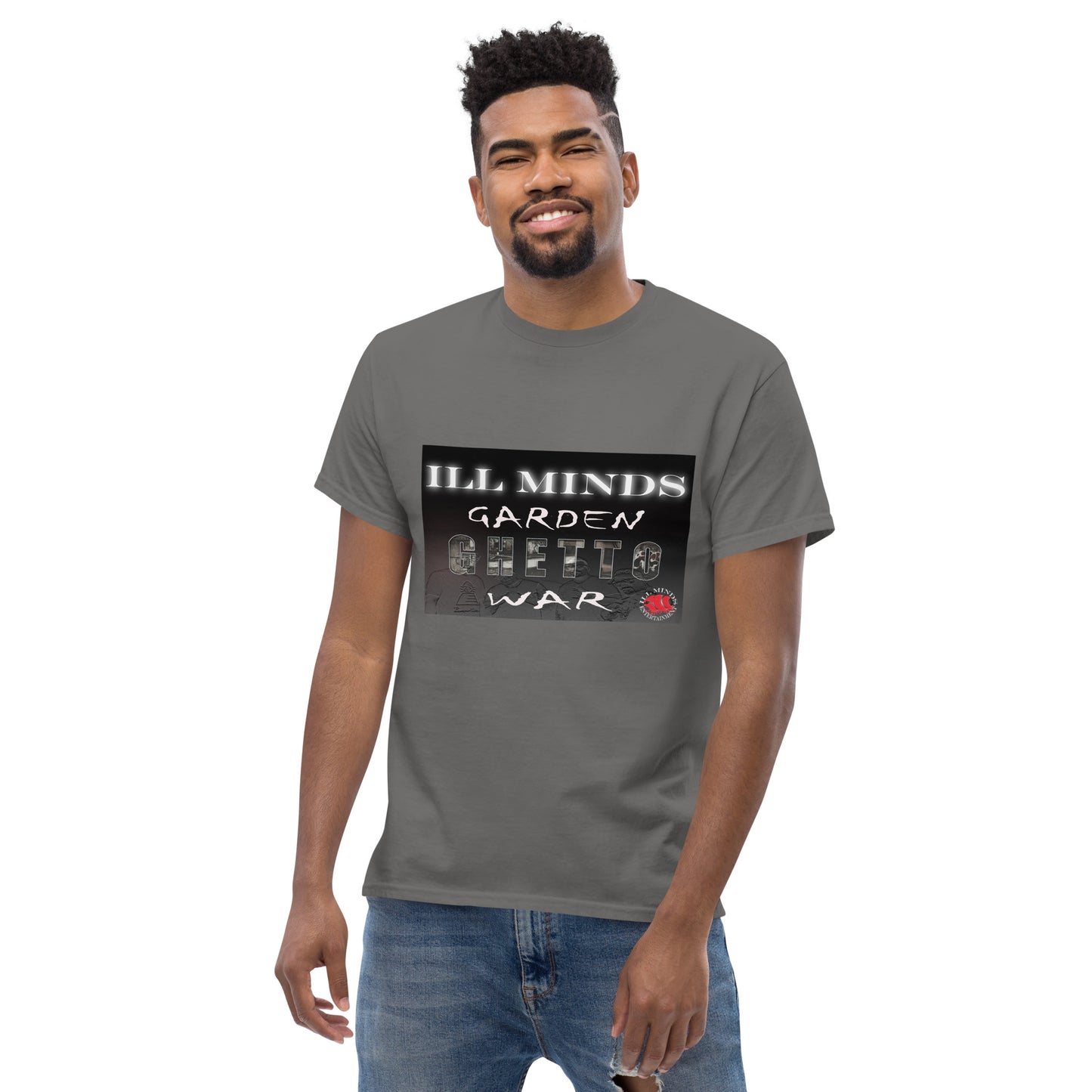 iLL Minds - Garden Ghetto War Men's Classic Tee | 100% Cotton Streetwear | Trendy Urban Fashion | Casual Everyday Shirt