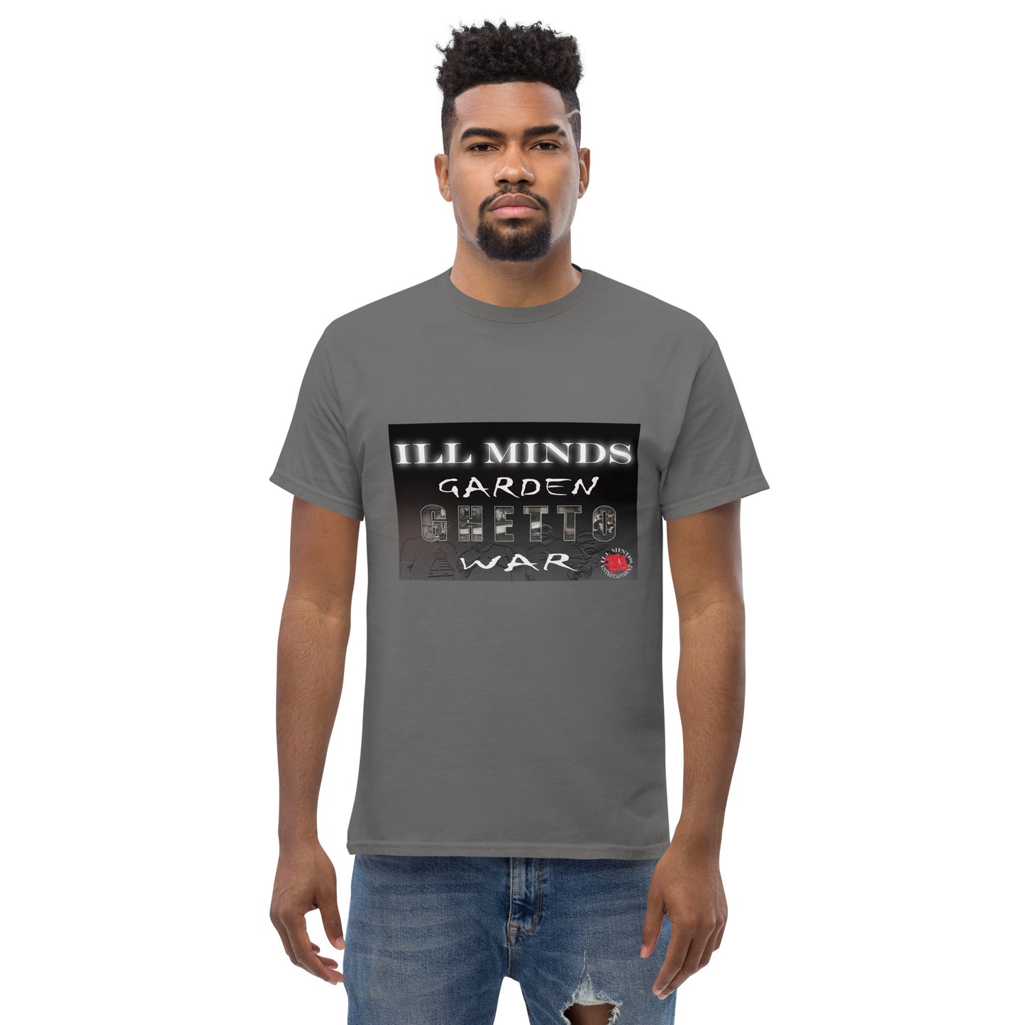 iLL Minds - Garden Ghetto War Men's Classic Tee | 100% Cotton Streetwear | Trendy Urban Fashion | Casual Everyday Shirt