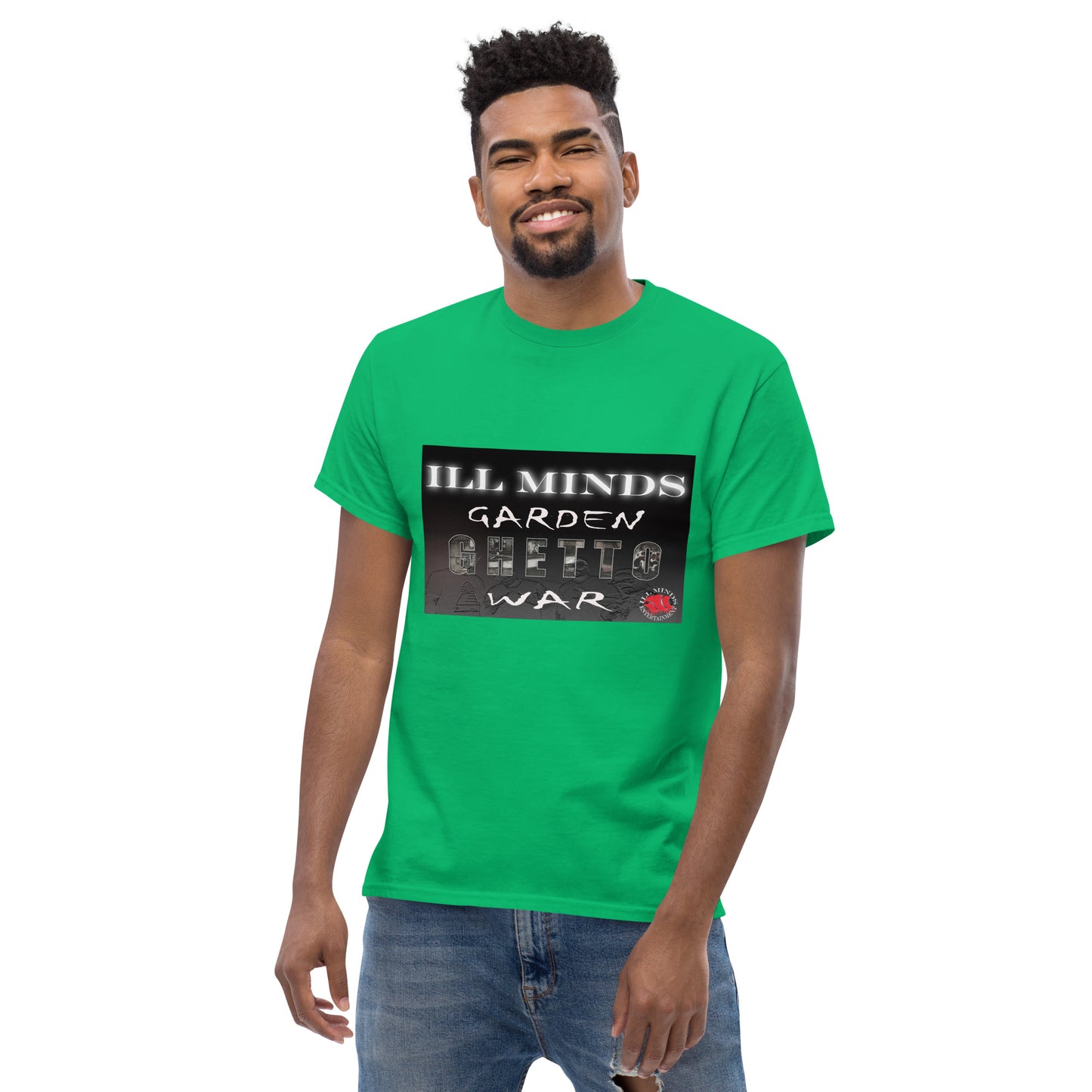 iLL Minds - Garden Ghetto War Men's Classic Tee | 100% Cotton Streetwear | Trendy Urban Fashion | Casual Everyday Shirt