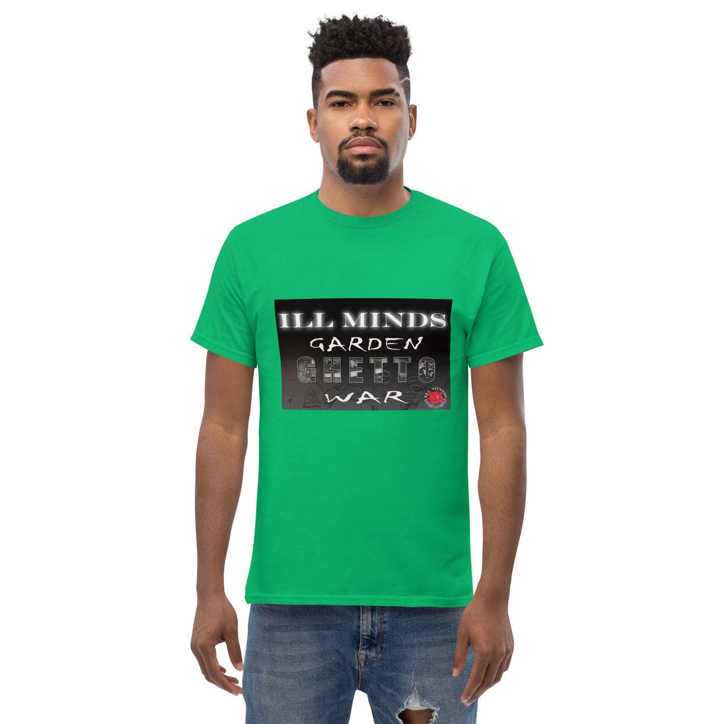 iLL Minds - Garden Ghetto War Men's Classic Tee | 100% Cotton Streetwear | Trendy Urban Fashion | Casual Everyday Shirt