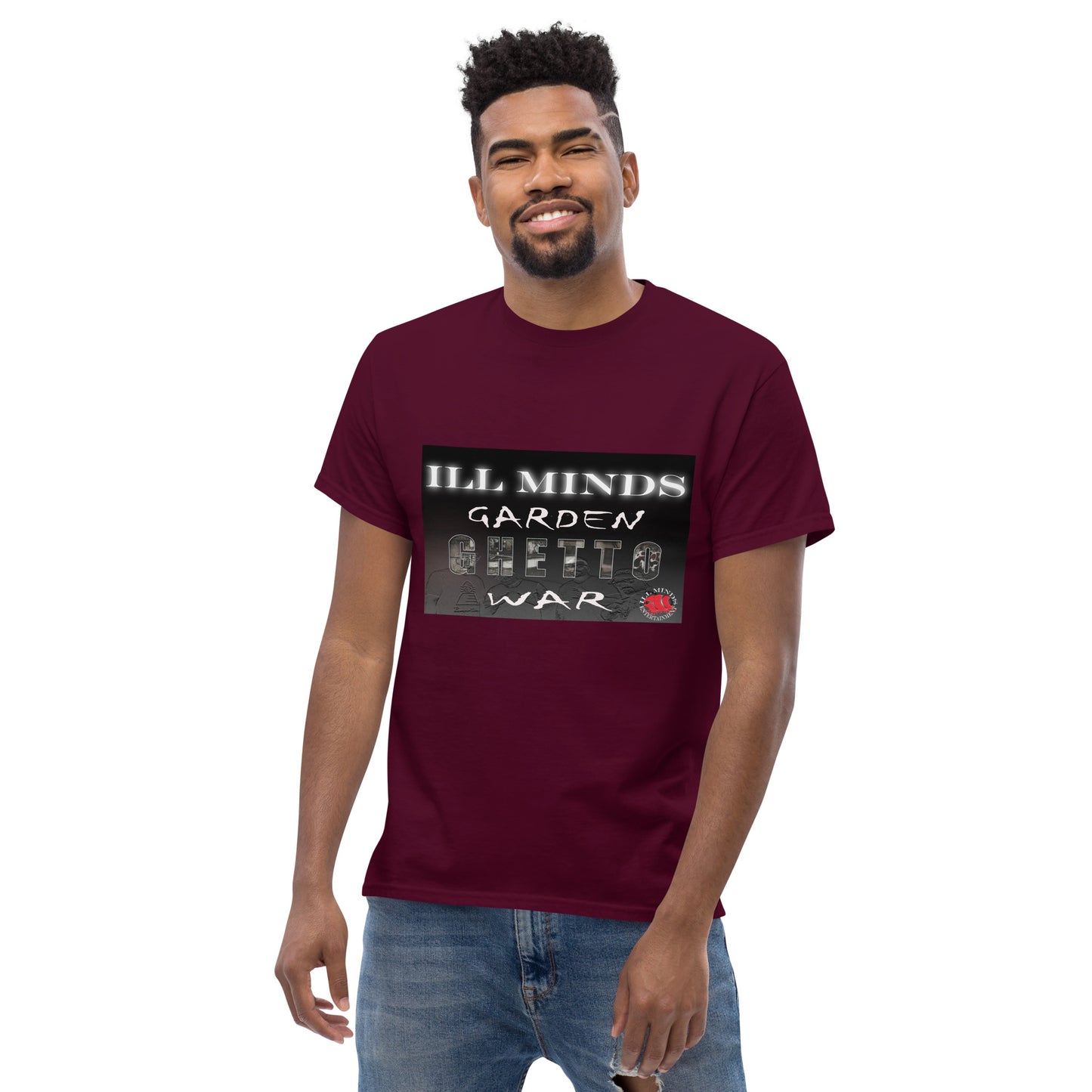 iLL Minds - Garden Ghetto War Men's Classic Tee | 100% Cotton Streetwear | Trendy Urban Fashion | Casual Everyday Shirt