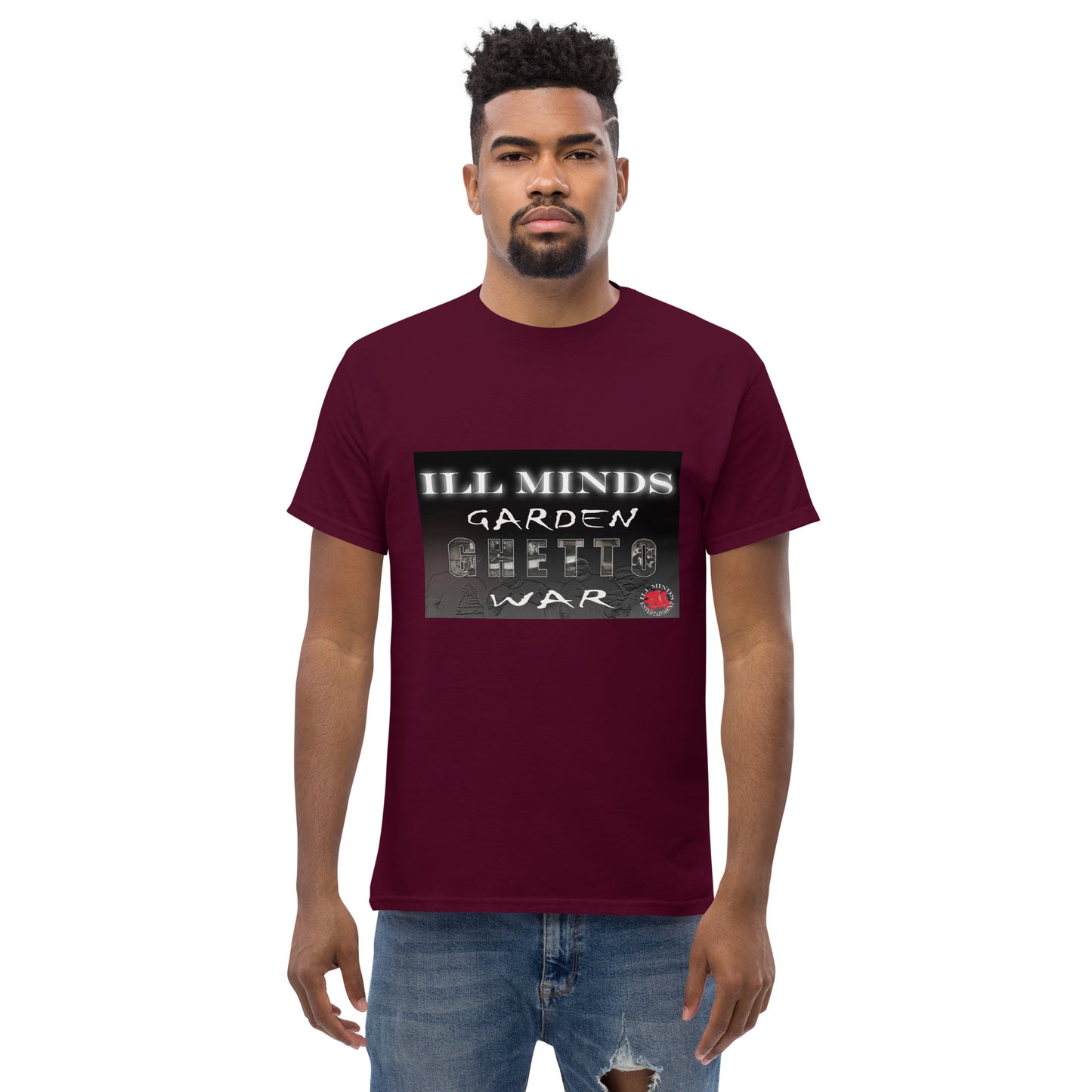 iLL Minds - Garden Ghetto War Men's Classic Tee | 100% Cotton Streetwear | Trendy Urban Fashion | Casual Everyday Shirt