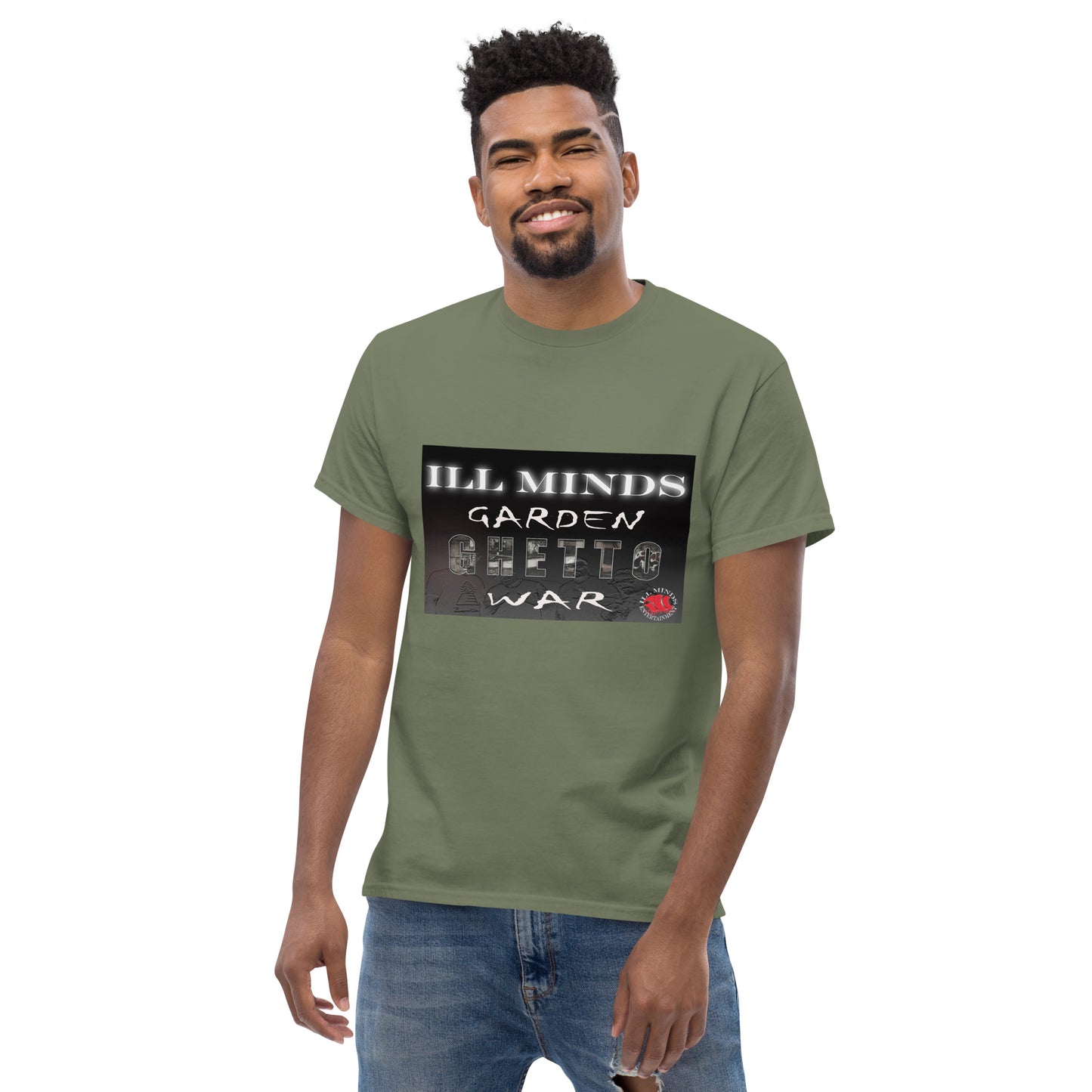 iLL Minds - Garden Ghetto War Men's Classic Tee | 100% Cotton Streetwear | Trendy Urban Fashion | Casual Everyday Shirt