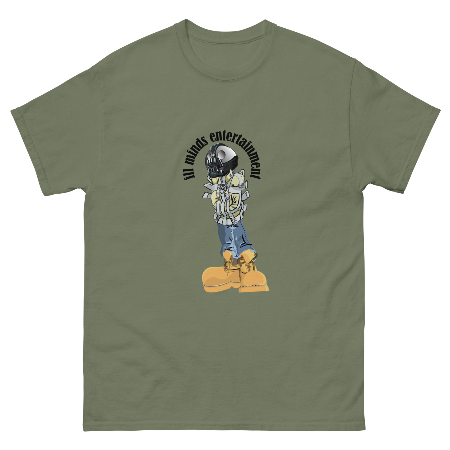 iLL Minds - Robo Man - Men's Classic Hip-Hop Streetwear Tee – 100% Cotton Graphic T-Shirt