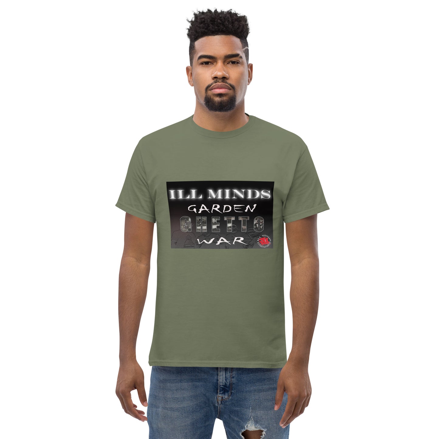 iLL Minds - Garden Ghetto War Men's Classic Tee | 100% Cotton Streetwear | Trendy Urban Fashion | Casual Everyday Shirt