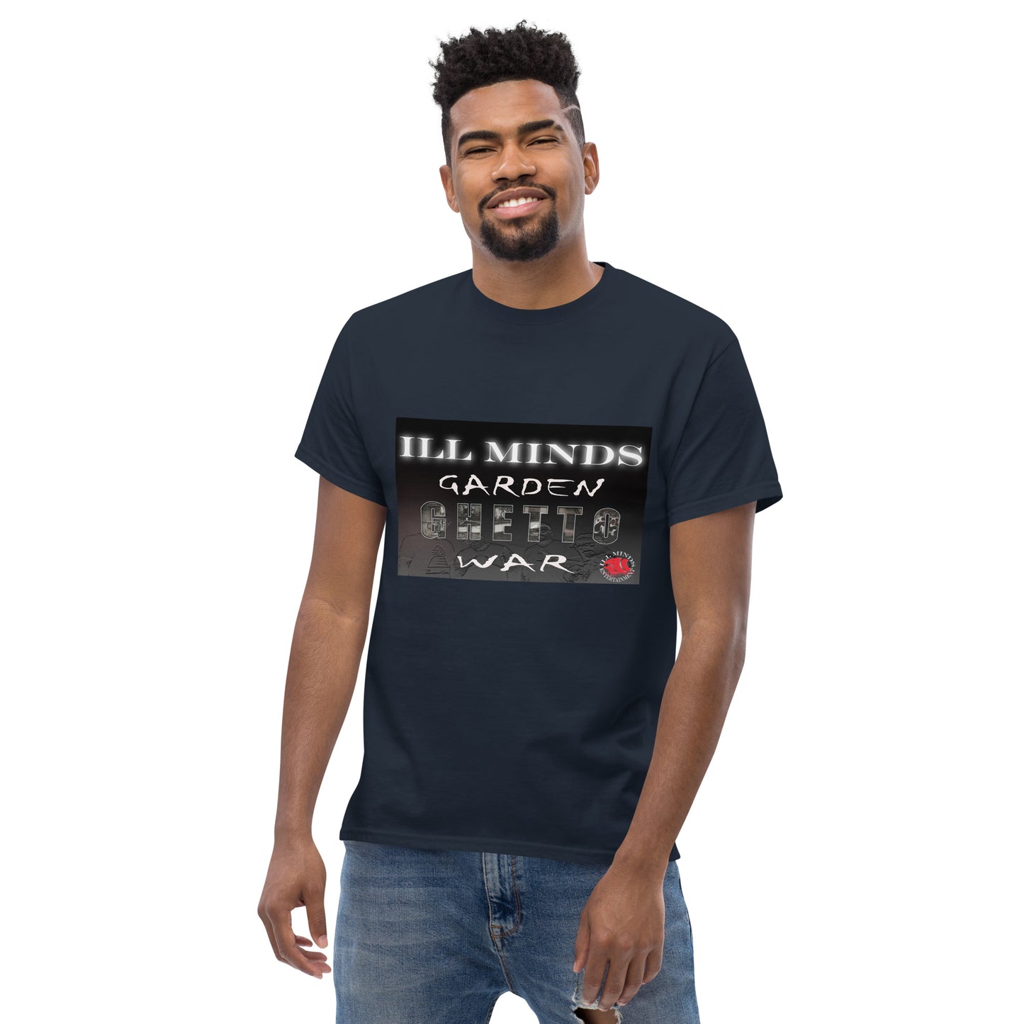 iLL Minds - Garden Ghetto War Men's Classic Tee | 100% Cotton Streetwear | Trendy Urban Fashion | Casual Everyday Shirt
