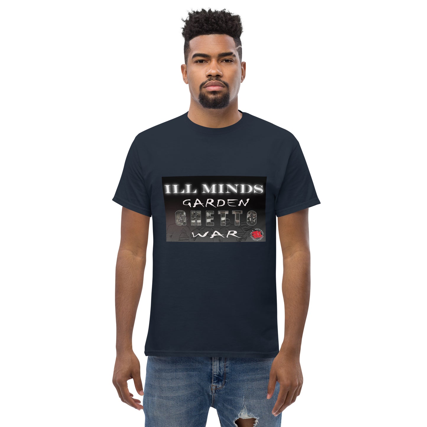 iLL Minds - Garden Ghetto War Men's Classic Tee | 100% Cotton Streetwear | Trendy Urban Fashion | Casual Everyday Shirt