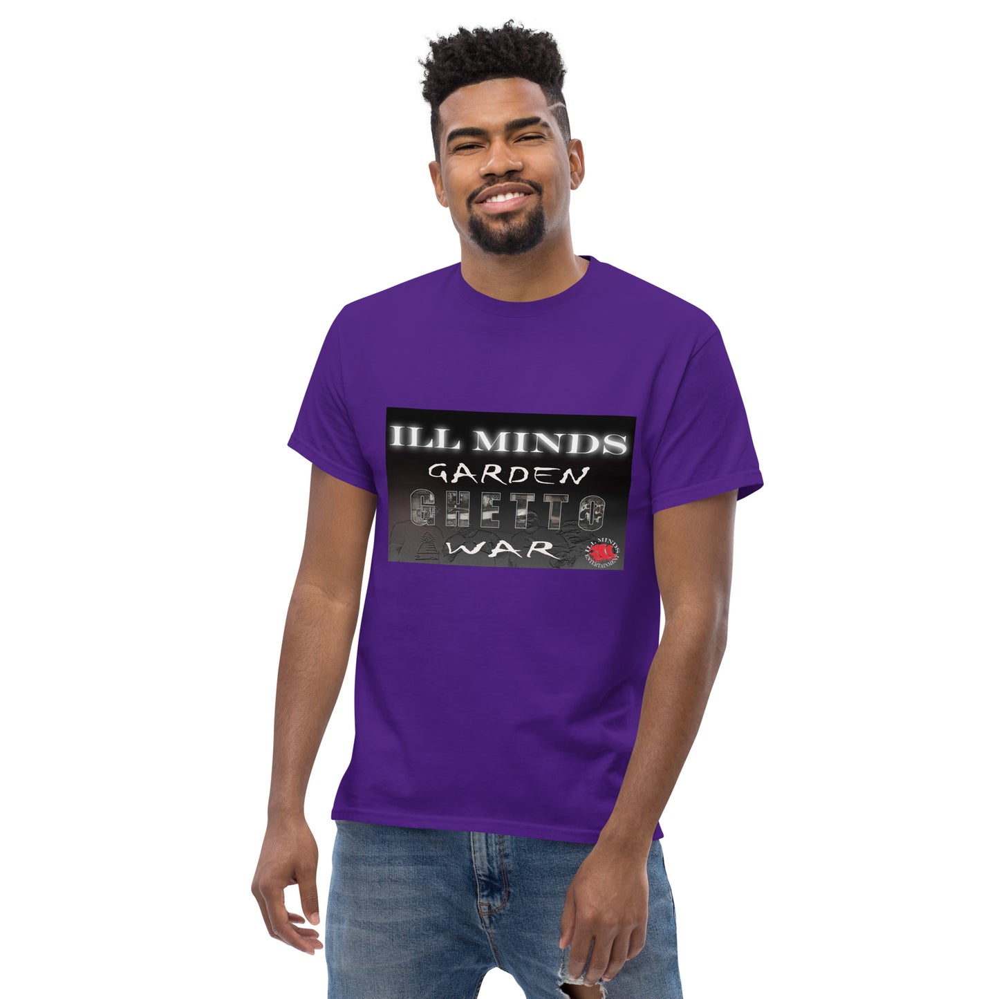 iLL Minds - Garden Ghetto War Men's Classic Tee | 100% Cotton Streetwear | Trendy Urban Fashion | Casual Everyday Shirt