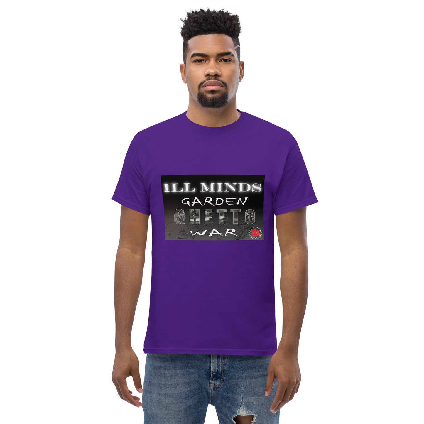 iLL Minds - Garden Ghetto War Men's Classic Tee | 100% Cotton Streetwear | Trendy Urban Fashion | Casual Everyday Shirt