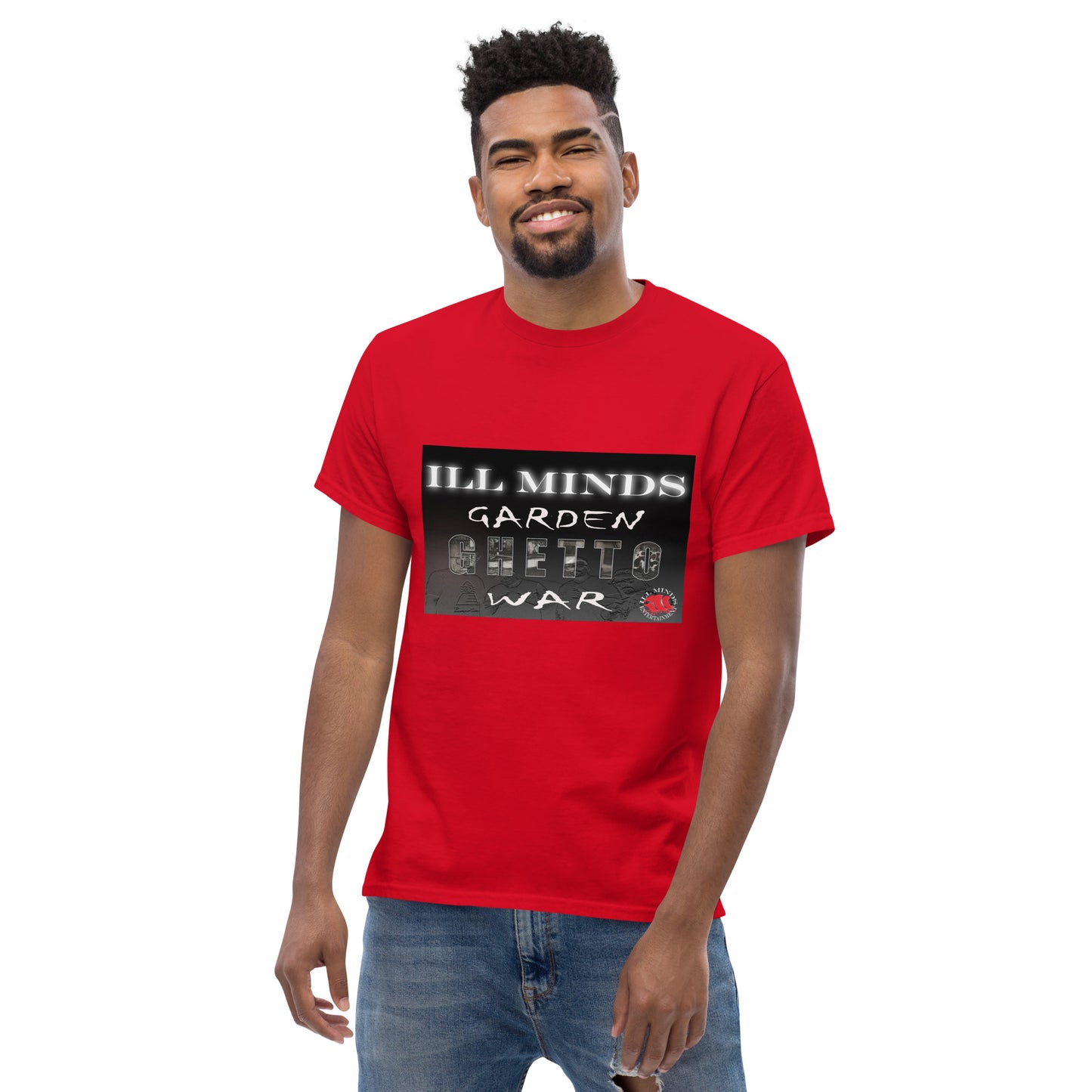 iLL Minds - Garden Ghetto War Men's Classic Tee | 100% Cotton Streetwear | Trendy Urban Fashion | Casual Everyday Shirt