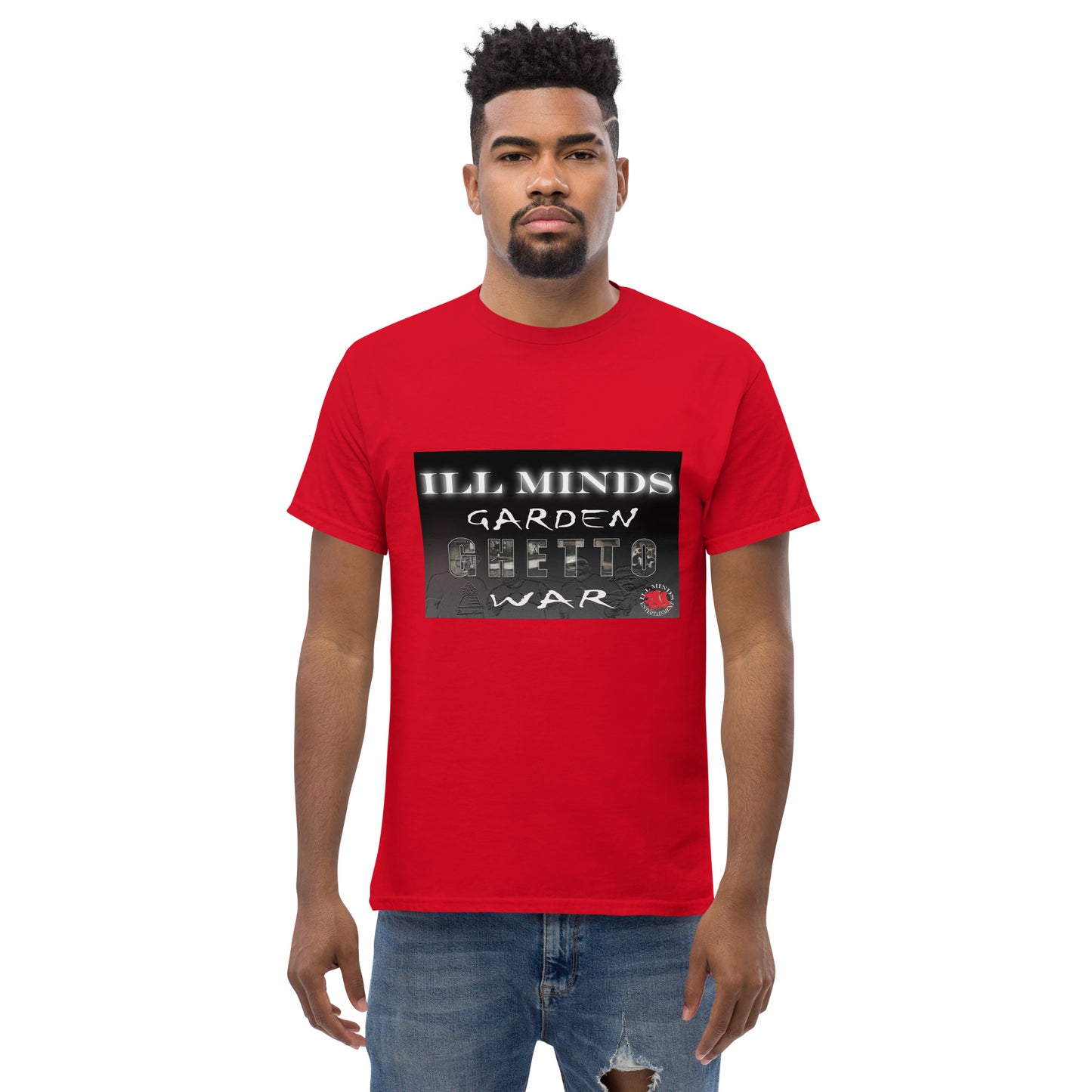 iLL Minds - Garden Ghetto War Men's Classic Tee | 100% Cotton Streetwear | Trendy Urban Fashion | Casual Everyday Shirt