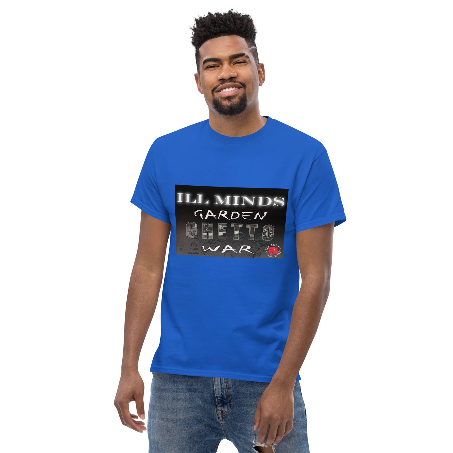 iLL Minds - Garden Ghetto War Men's Classic Tee | 100% Cotton Streetwear | Trendy Urban Fashion | Casual Everyday Shirt