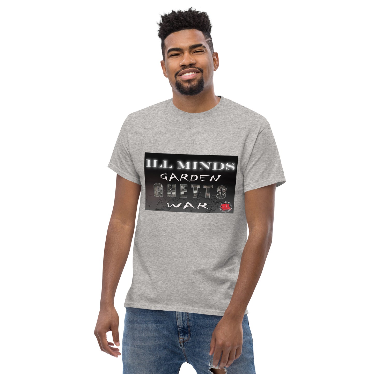 iLL Minds - Garden Ghetto War Men's Classic Tee | 100% Cotton Streetwear | Trendy Urban Fashion | Casual Everyday Shirt