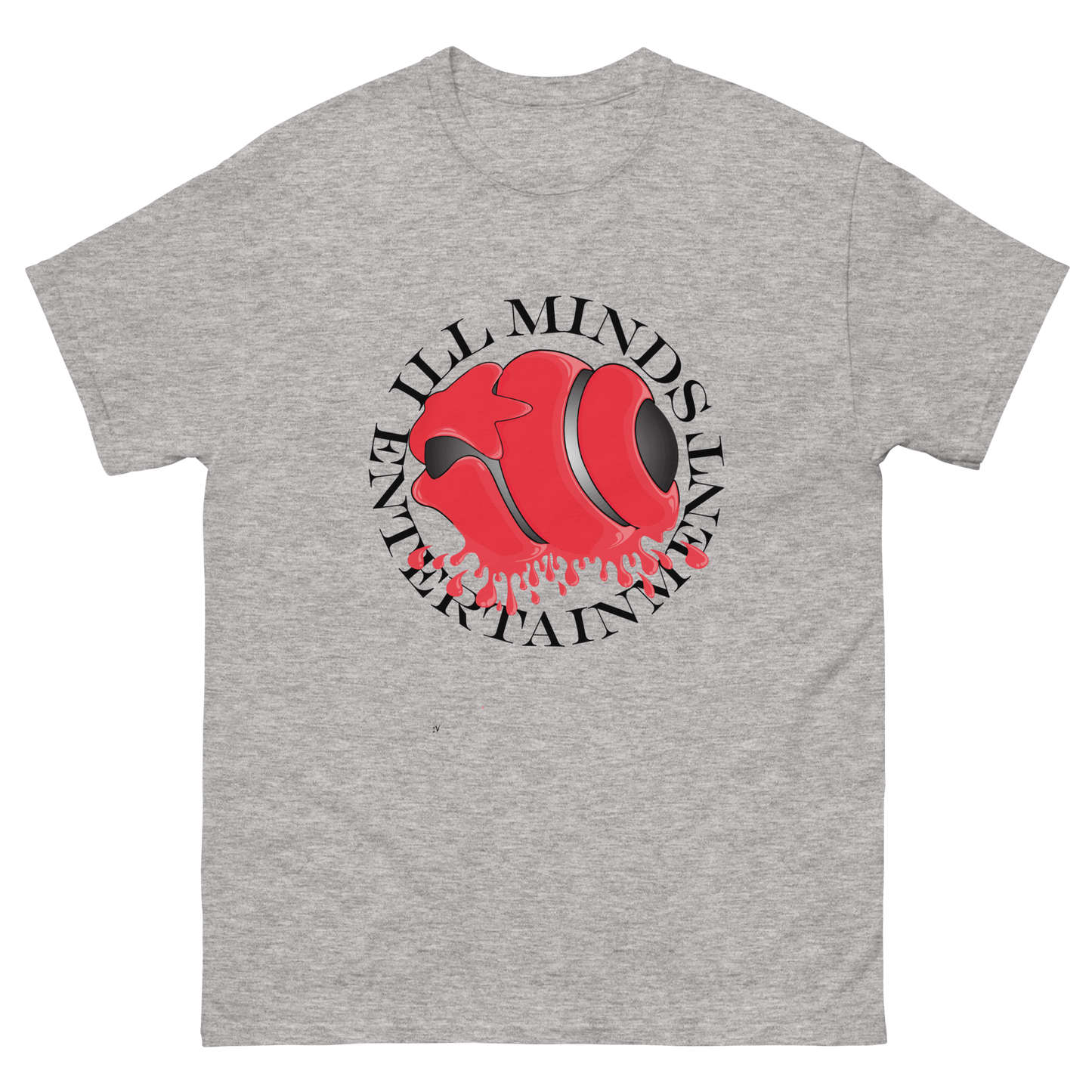 iLL Minds - Red Drip Men’s Classic T-Shirt – Bold Hip-Hop & Streetwear Tee