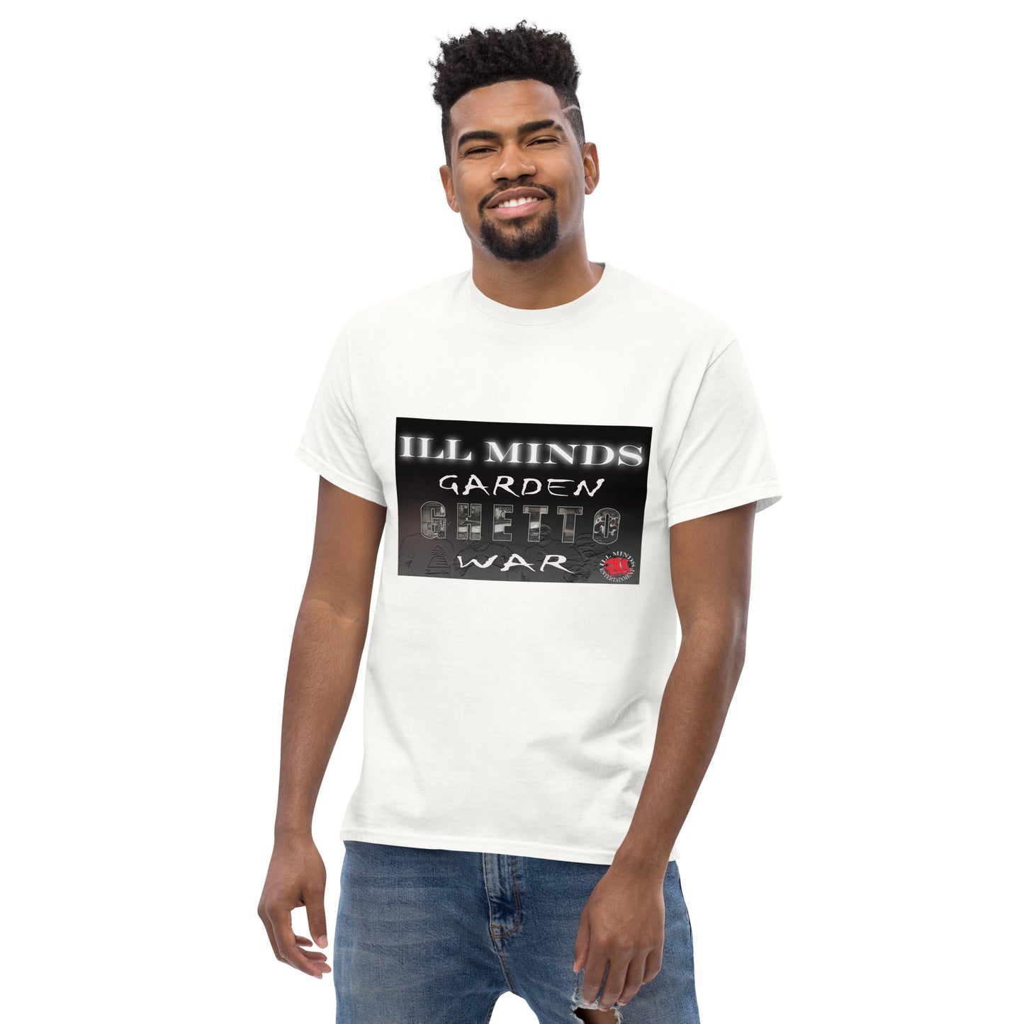 iLL Minds - Garden Ghetto War Men's Classic Tee | 100% Cotton Streetwear | Trendy Urban Fashion | Casual Everyday Shirt