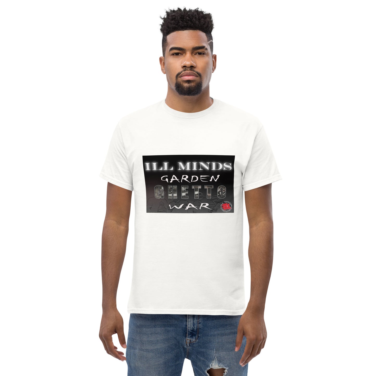 iLL Minds - Garden Ghetto War Men's Classic Tee | 100% Cotton Streetwear | Trendy Urban Fashion | Casual Everyday Shirt
