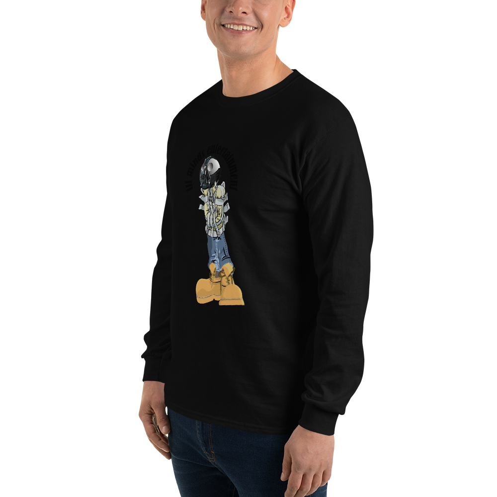 iLL Minds - Robo Man - Men’s Long Sleeve Shirt – Hip-Hop Streetwear Graphic Tee