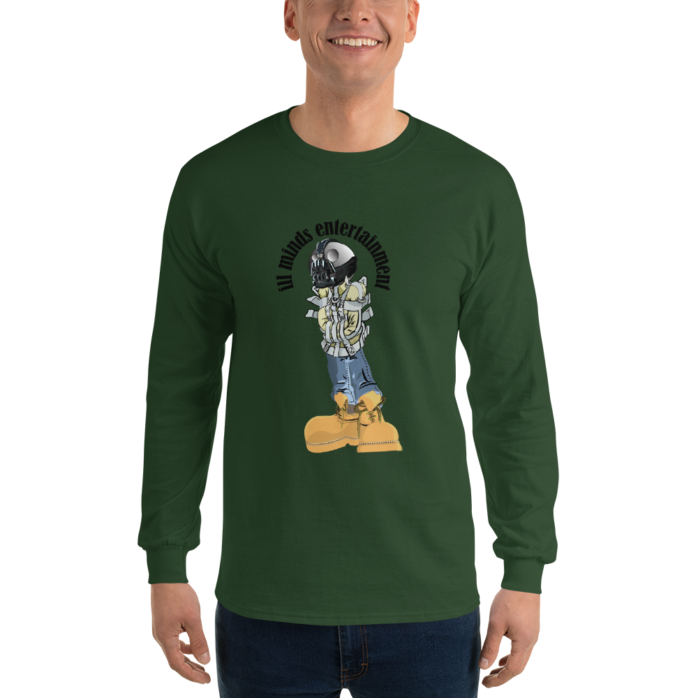 iLL Minds - Robo Man - Men’s Long Sleeve Shirt – Hip-Hop Streetwear Graphic Tee