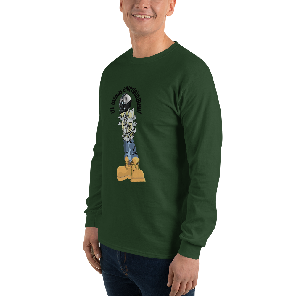 iLL Minds - Robo Man - Men’s Long Sleeve Shirt – Hip-Hop Streetwear Graphic Tee