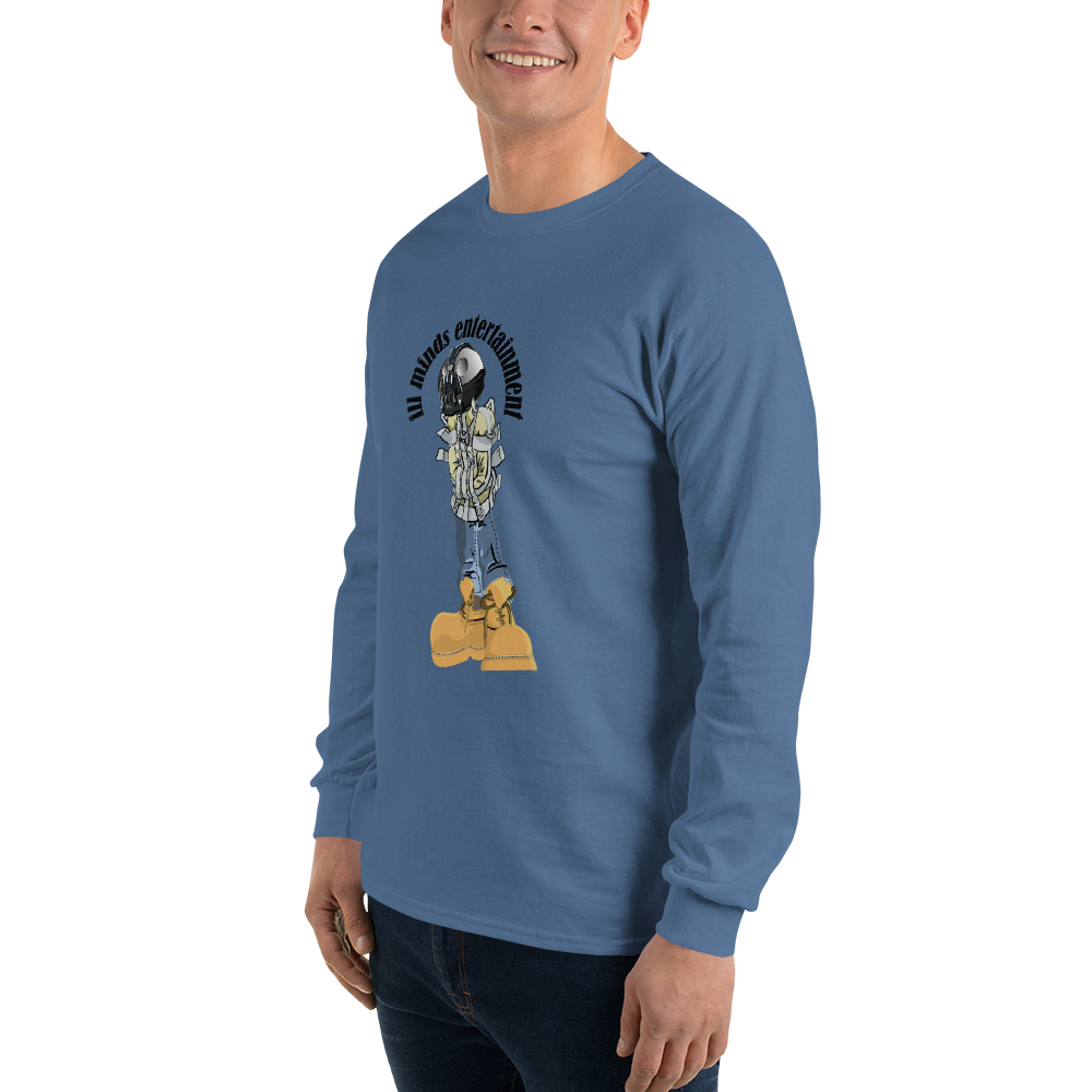 iLL Minds - Robo Man - Men’s Long Sleeve Shirt – Hip-Hop Streetwear Graphic Tee