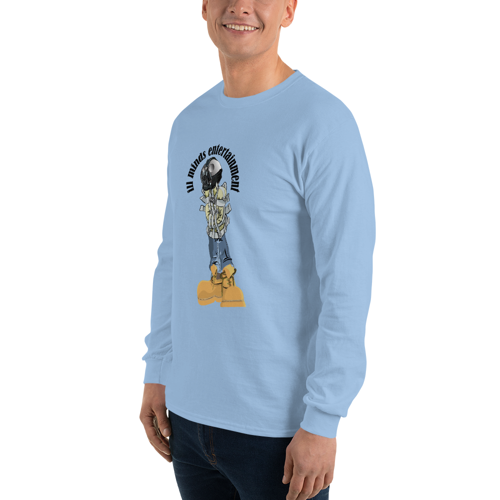 iLL Minds - Robo Man - Men’s Long Sleeve Shirt – Hip-Hop Streetwear Graphic Tee