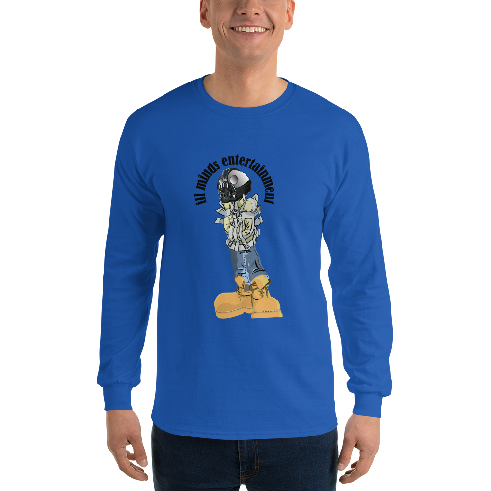 iLL Minds - Robo Man - Men’s Long Sleeve Shirt – Hip-Hop Streetwear Graphic Tee