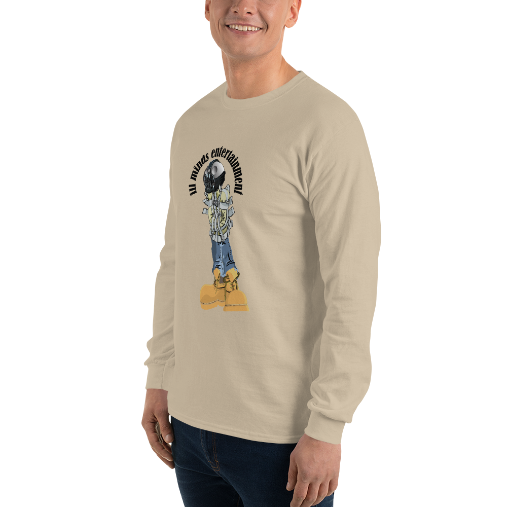iLL Minds - Robo Man - Men’s Long Sleeve Shirt – Hip-Hop Streetwear Graphic Tee