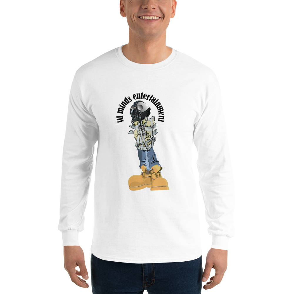iLL Minds - Robo Man - Men’s Long Sleeve Shirt – Hip-Hop Streetwear Graphic Tee
