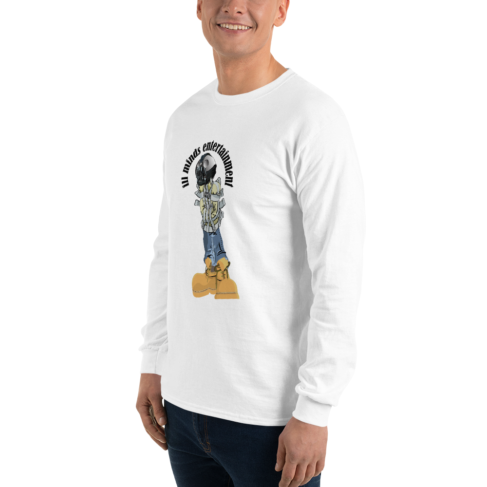 iLL Minds - Robo Man - Men’s Long Sleeve Shirt – Hip-Hop Streetwear Graphic Tee
