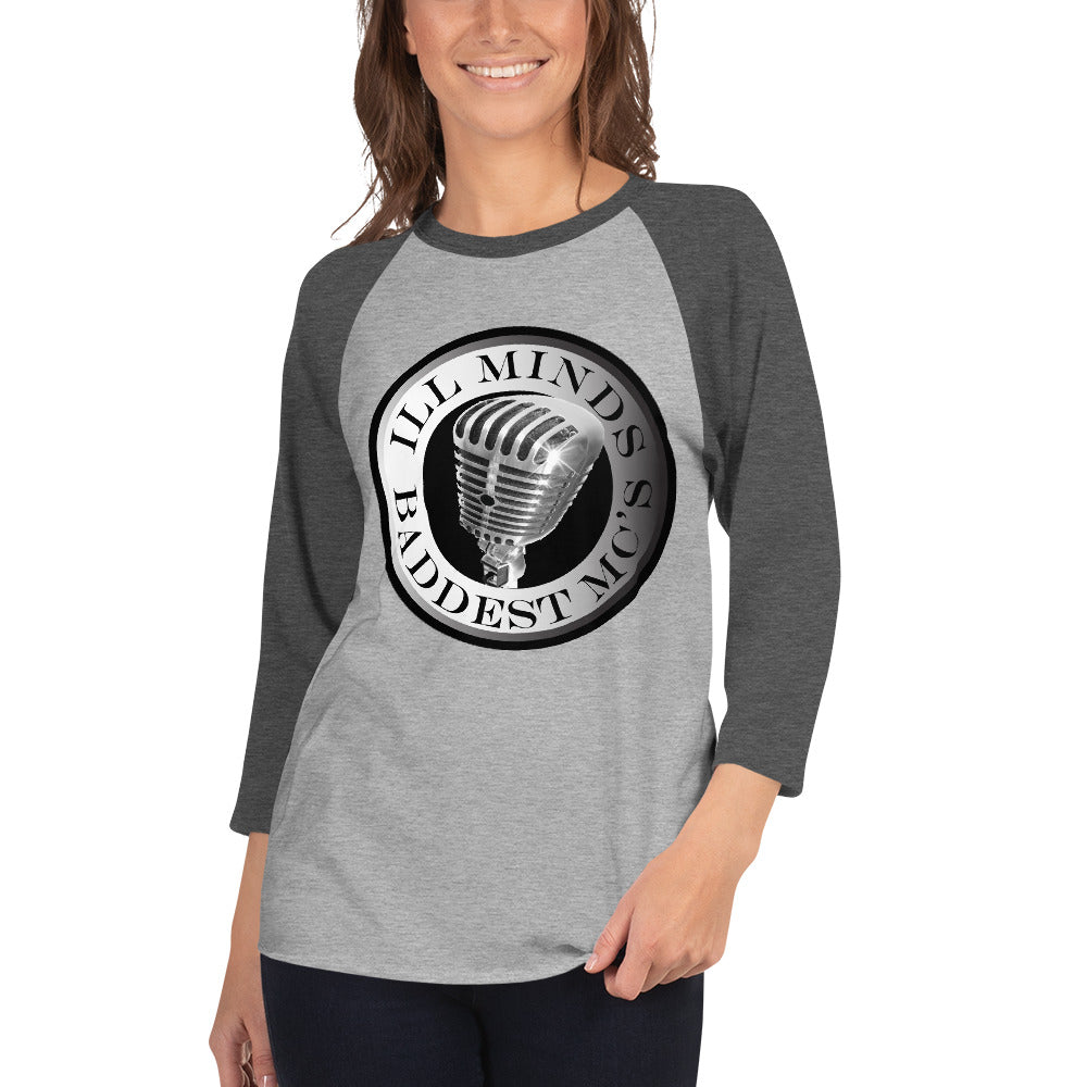 iLL Minds – Baddest MC’s - 3/4 Sleeve Raglan Shirt | Hip-Hop & Rap Baseball Tee