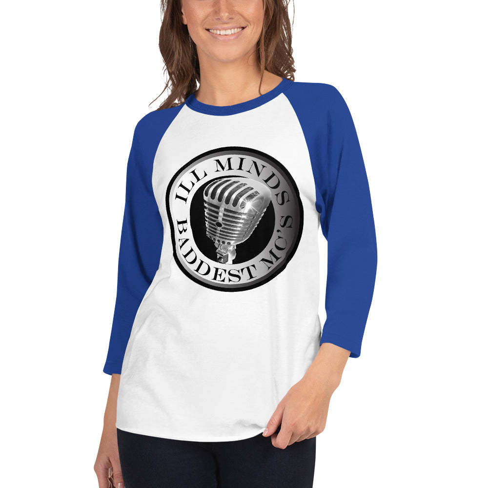 iLL Minds – Baddest MC’s - 3/4 Sleeve Raglan Shirt | Hip-Hop & Rap Baseball Tee
