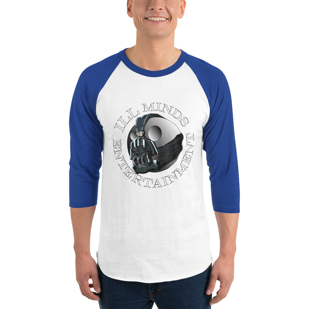 iLL Minds Entertainment Robo ¾ Sleeve Raglan Shirt – Unisex Hip-Hop Baseball Tee