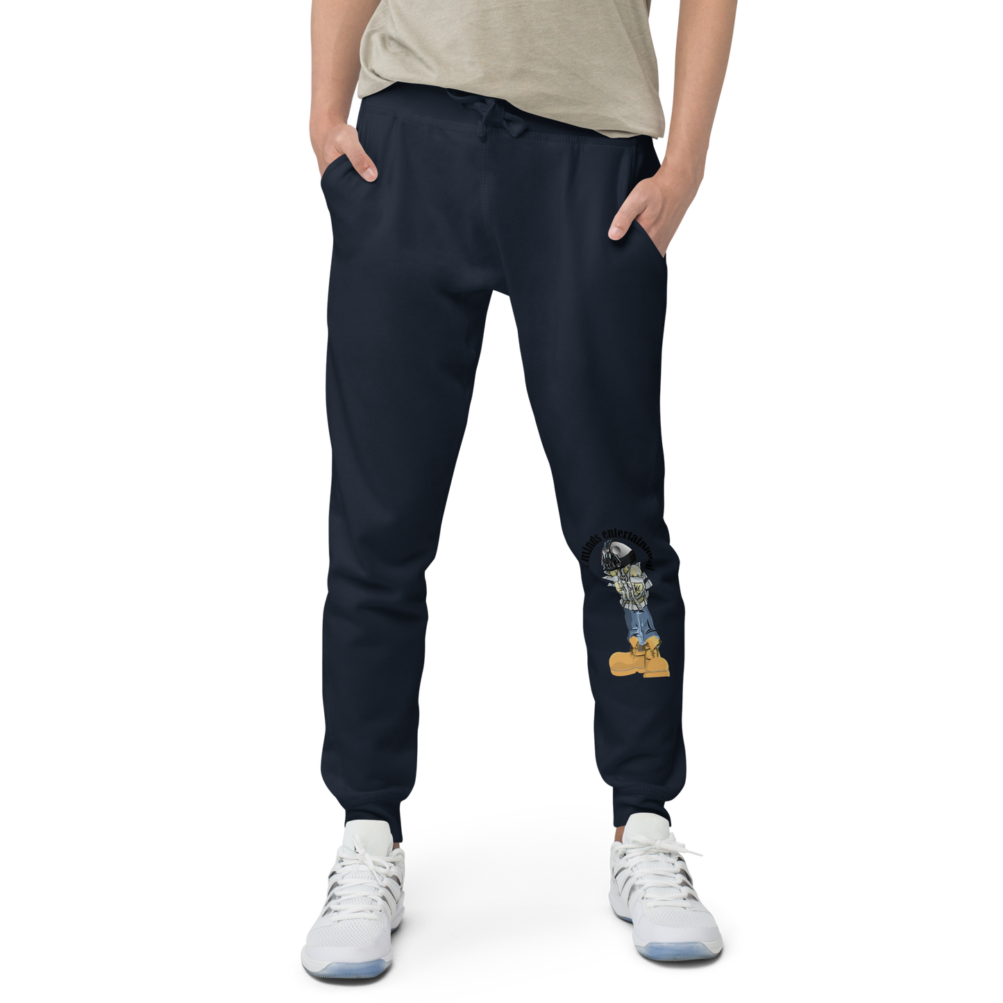 iLL Minds - Robo Man - Unisex Fleece Sweatpants – Hip-Hop Streetwear Joggers (single print)
