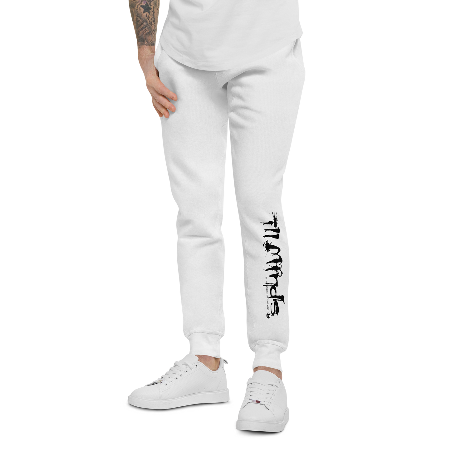 iLL Minds - iLL Drip Unisex Fleece Sweatpants - Hip Hop & Rock Style - Comfort Fit Joggers