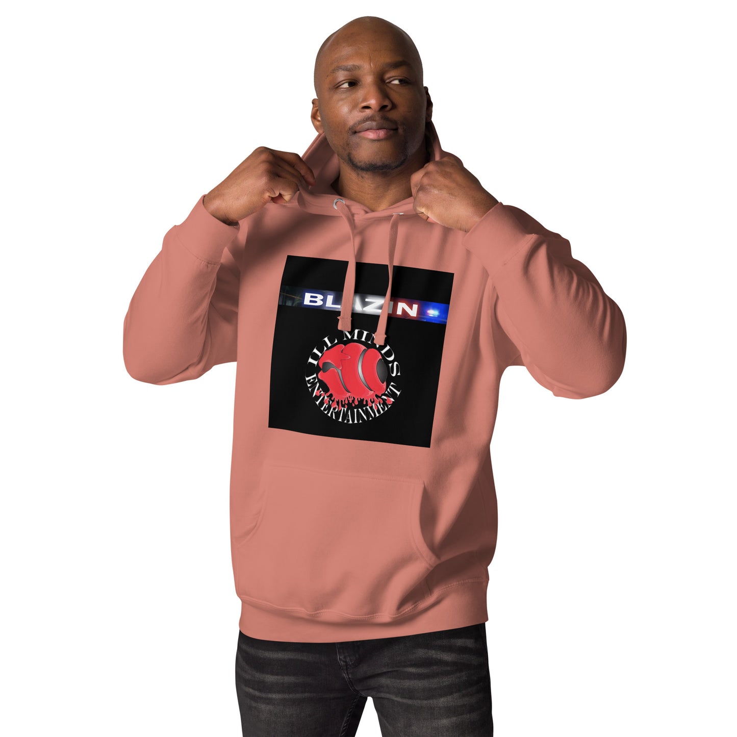 iLL Minds - Blazin - Unisex Hoodie β Hip-Hop Streetwear Pullover for Ultimate Comfort