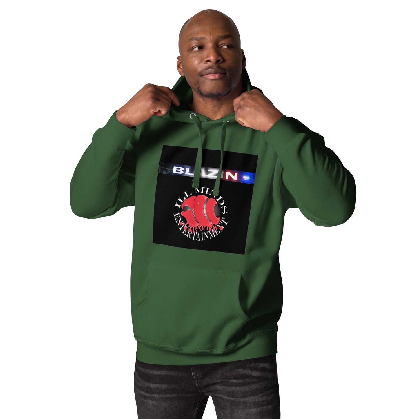 iLL Minds - Blazin - Unisex Hoodie β Hip-Hop Streetwear Pullover for Ultimate Comfort