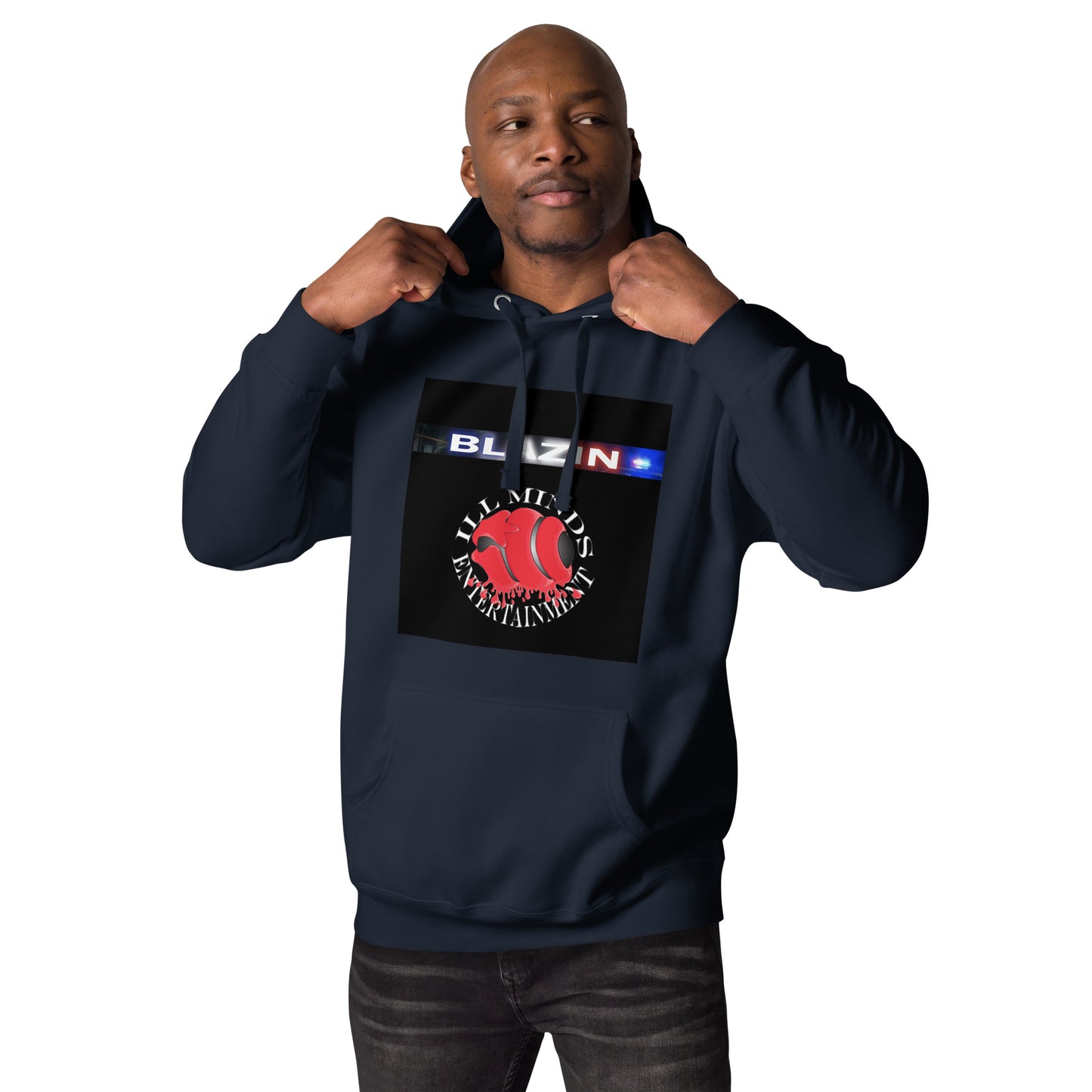 iLL Minds - Blazin - Unisex Hoodie β Hip-Hop Streetwear Pullover for Ultimate Comfort