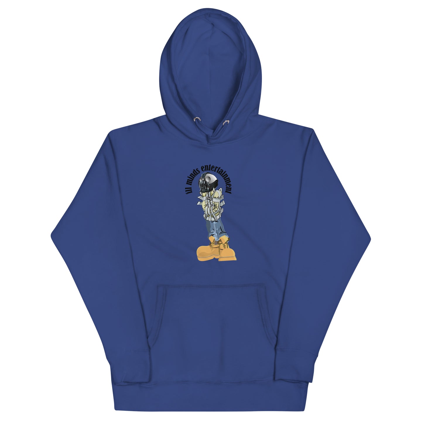 iLL Minds - Robo Man - Unisex Hoodie – Hip-Hop Streetwear Pullover with Front Pocket