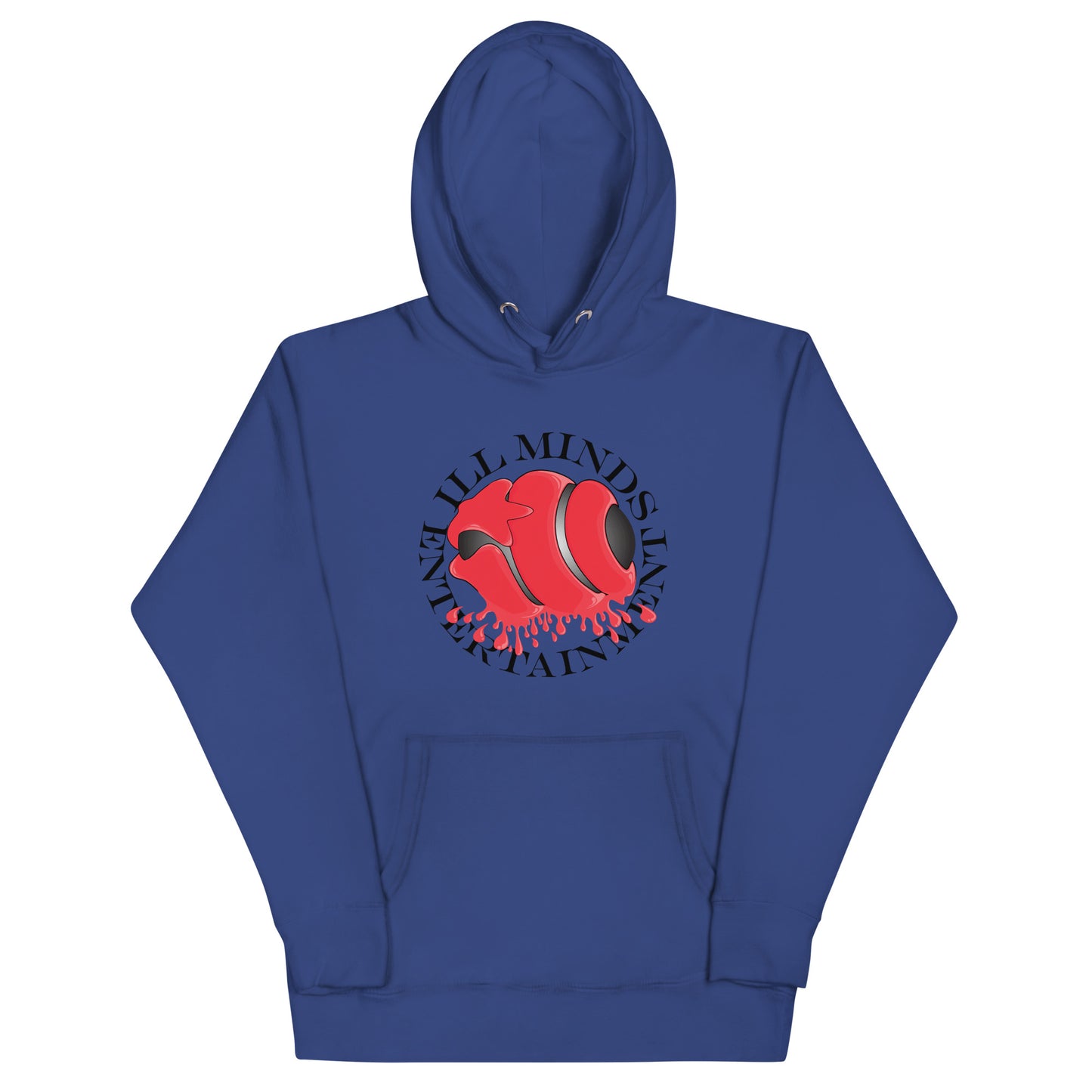 iLL Minds - Red Drip Premium Streetwear Hoodie – Hip-Hop & Rock Graphic Pullover