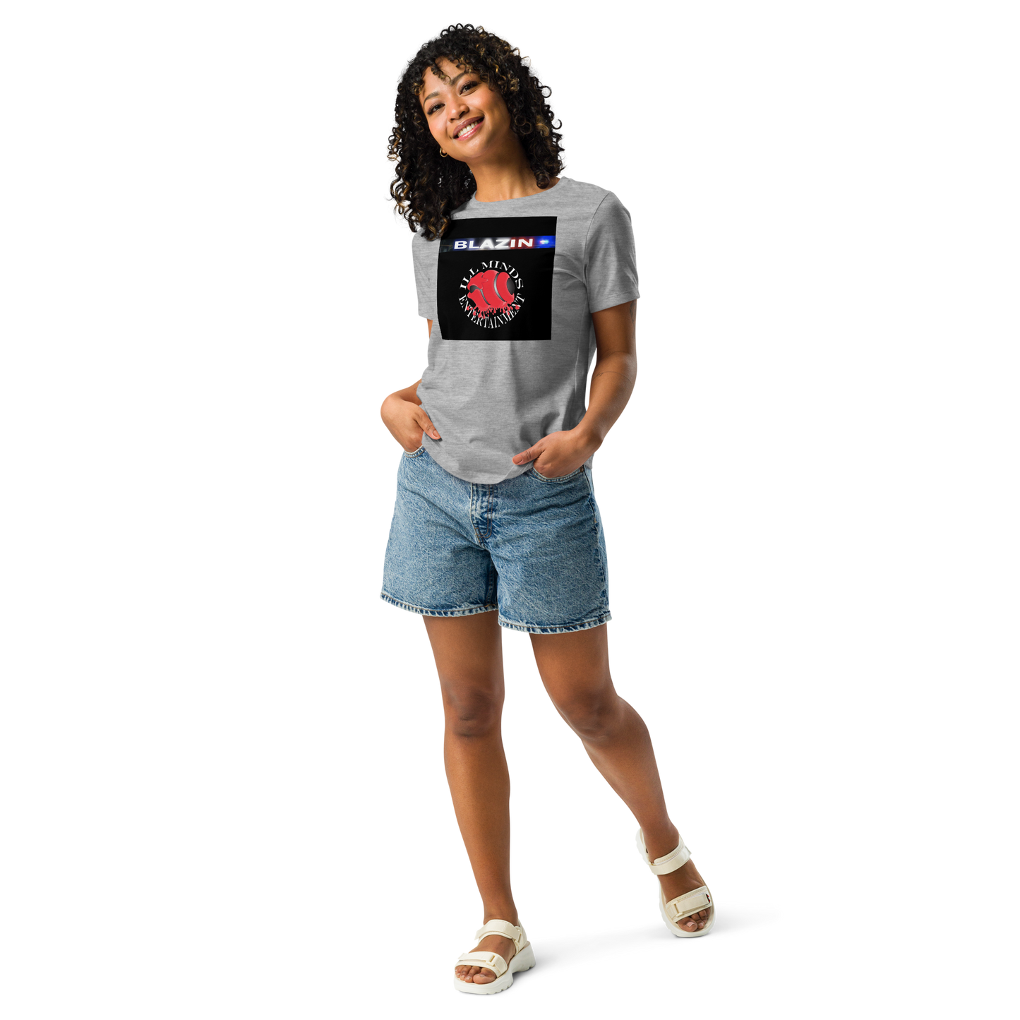 iLL Minds - Blazin - Women's Relaxed Fit T-Shirt – Soft, Stylish Hip-Hop Streetwear