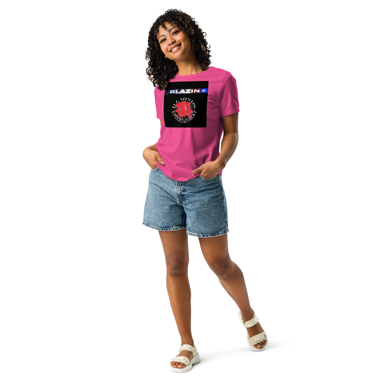 iLL Minds - Blazin - Women's Relaxed Fit T-Shirt – Soft, Stylish Hip-Hop Streetwear