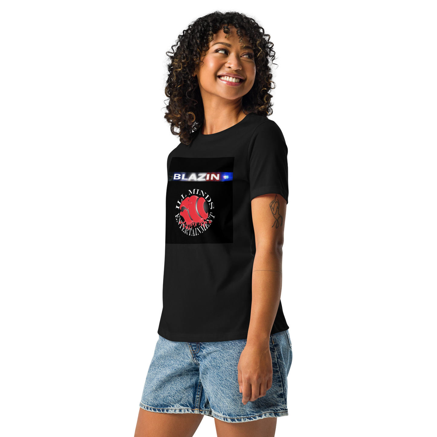 iLL Minds - Blazin - Women's Relaxed Fit T-Shirt – Soft, Stylish Hip-Hop Streetwear