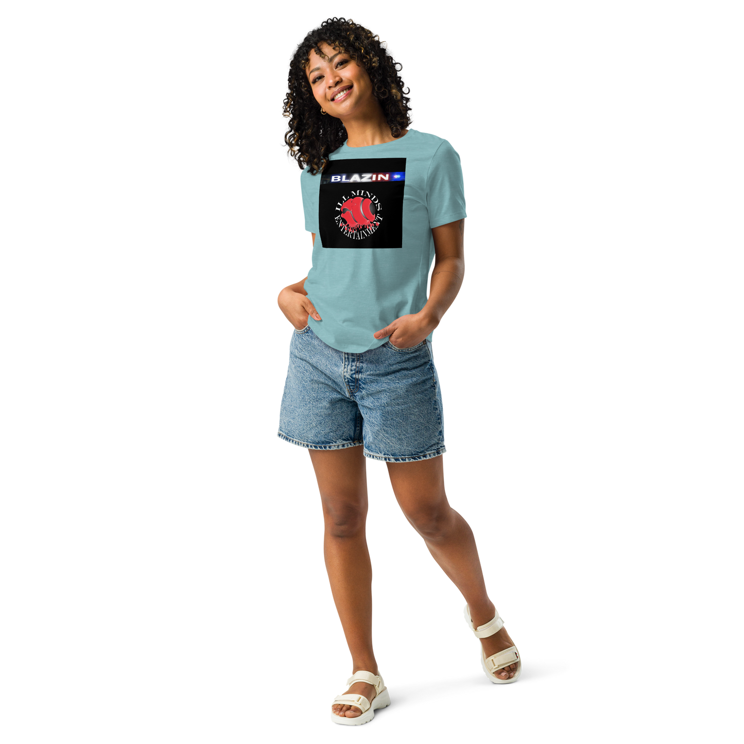 iLL Minds - Blazin - Women's Relaxed Fit T-Shirt – Soft, Stylish Hip-Hop Streetwear