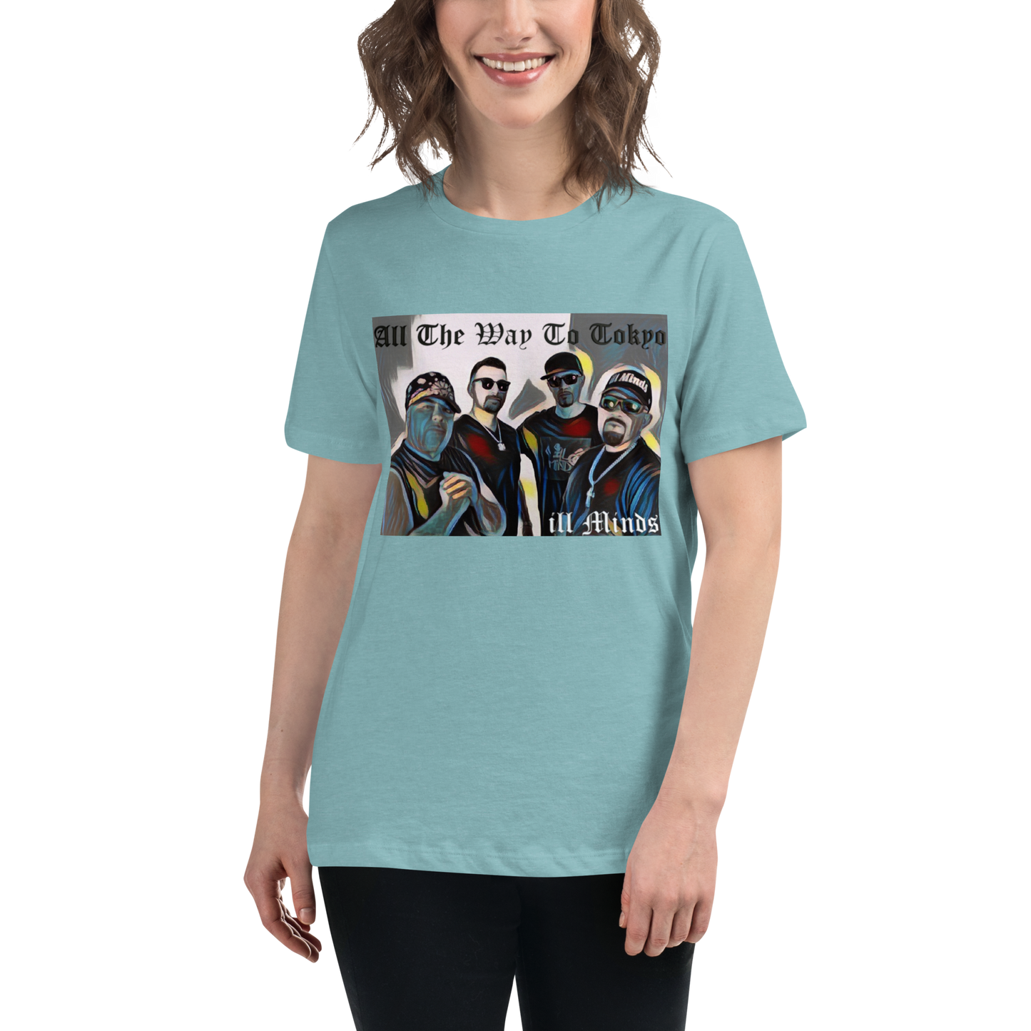 iLL Minds - All the Way to Tokyo Women's Relaxed T-Shirt | Soft & Comfortable Urban Fashion | Casual & Business Casual Look