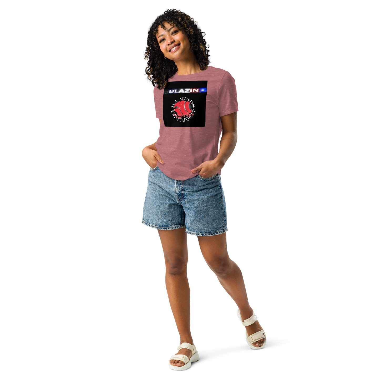 iLL Minds - Blazin - Women's Relaxed Fit T-Shirt – Soft, Stylish Hip-Hop Streetwear