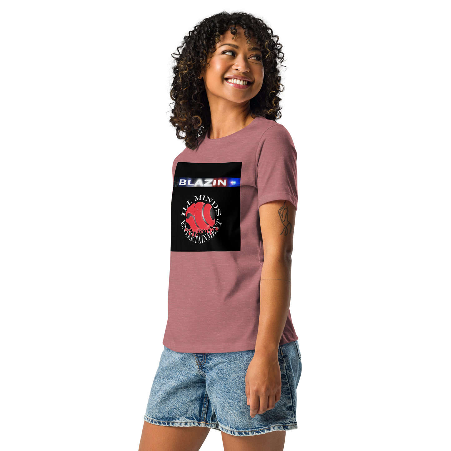 iLL Minds - Blazin - Women's Relaxed Fit T-Shirt – Soft, Stylish Hip-Hop Streetwear